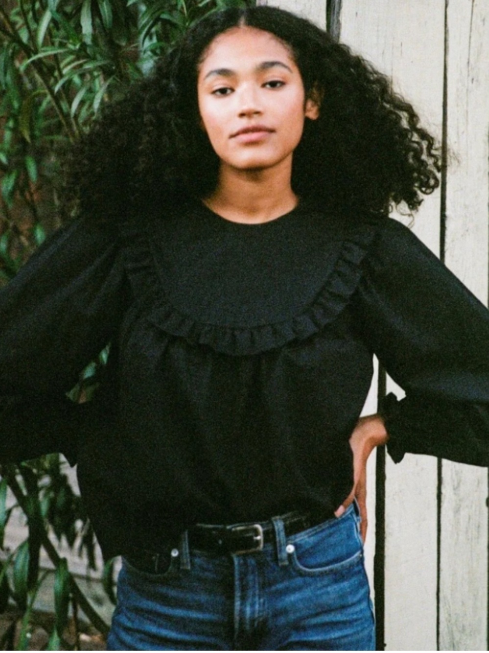 Christy Dawn Hannah Blouse in Black, S